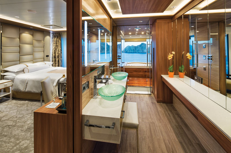 club spa suite bathroom