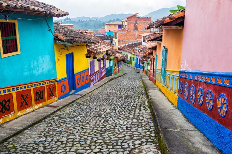 Colourful streets of Colombia Colourful streets of Colombia