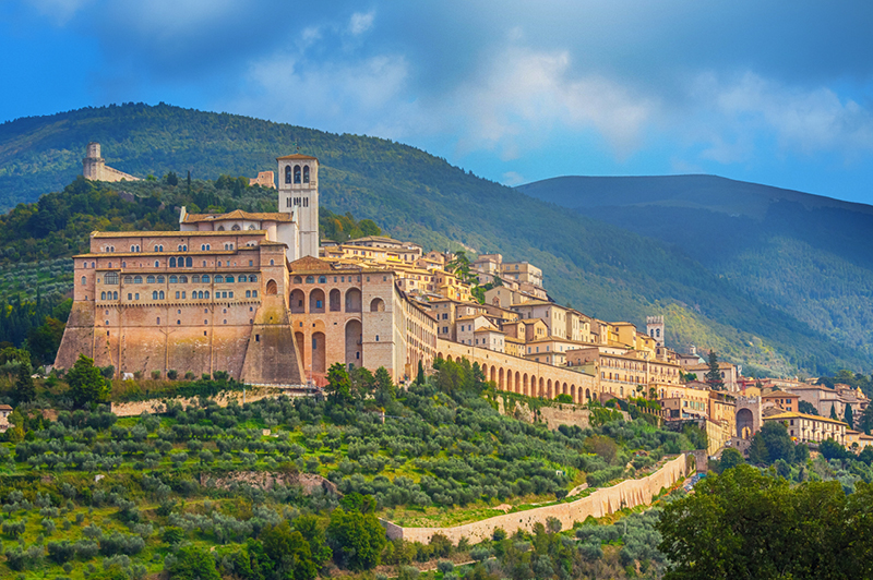 Basilica of San Francesco in Assisi, Umbria, Italy Basilica of San Francesco in Assisi, Umbria, Italy