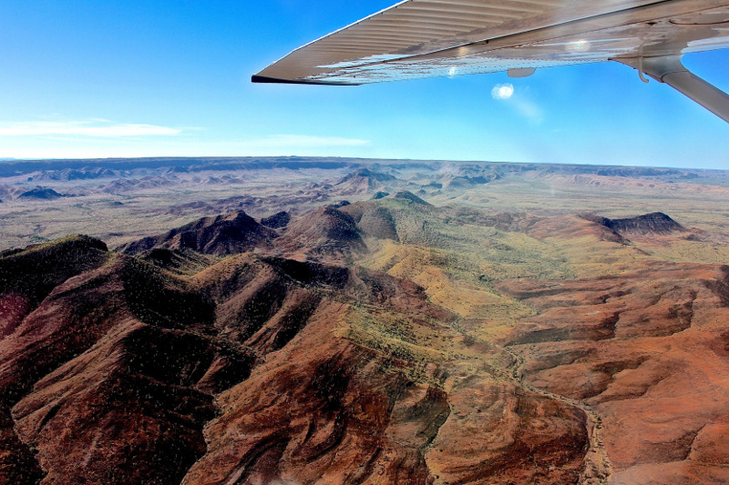 The Kimberley Bungle Bungle Range from an aeroplane