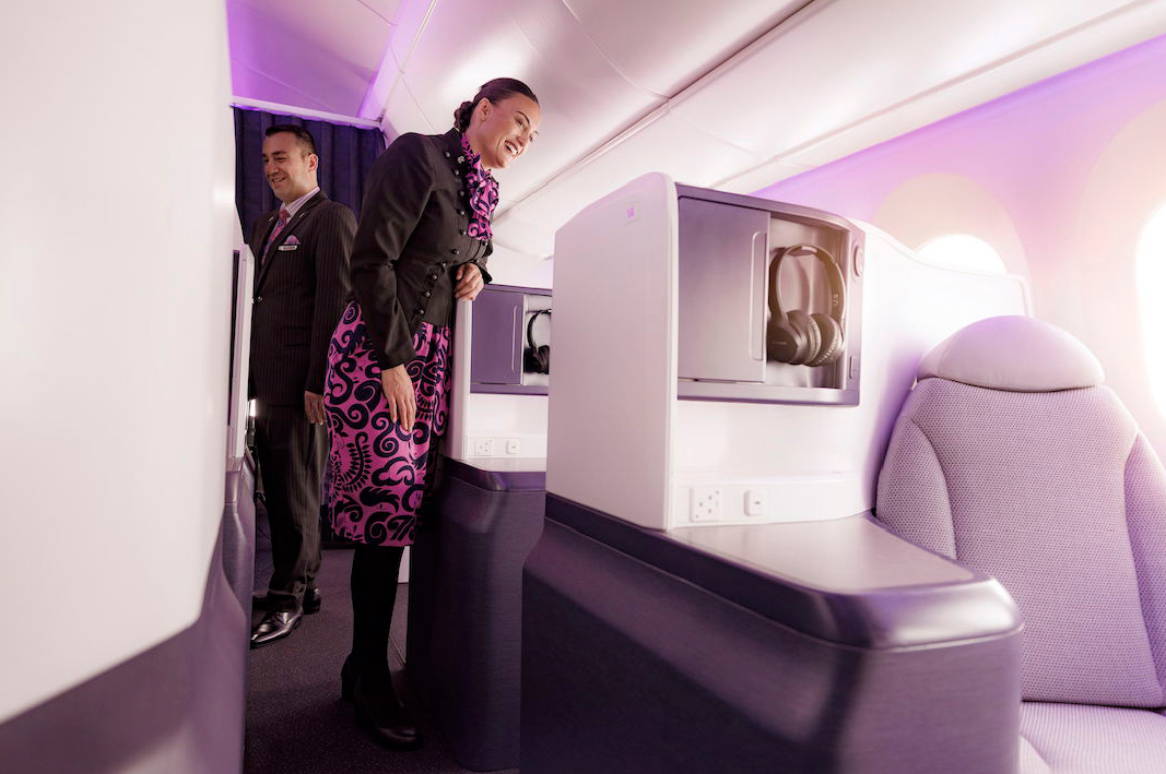 Air New Zealand's exceptional Business Class service.