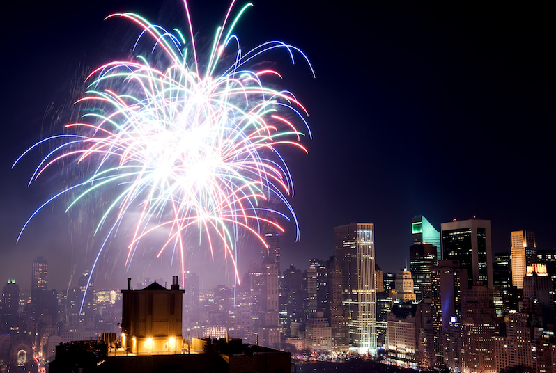 Fireworks over Central Park