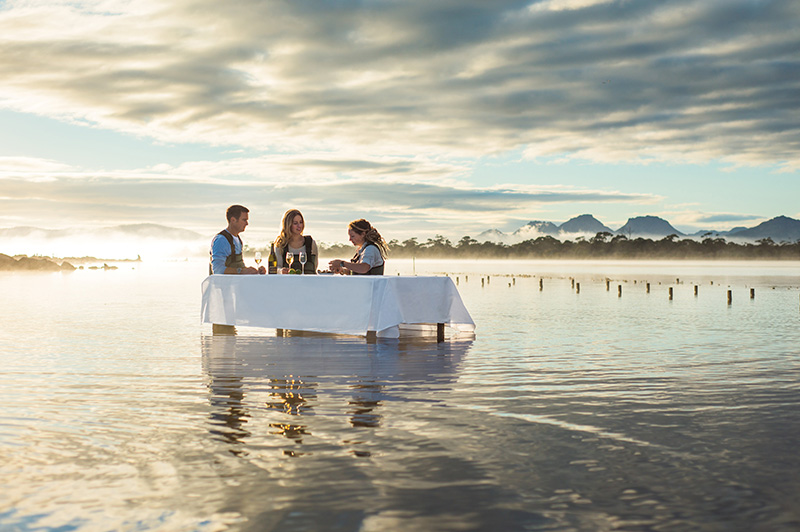 Saffire Freycinet Marine Oyster Farm Experience | Credit: Saffire Freycinet Saffire Freycinet Marine Oyster Farm Experience | Credit: Saffire Freycinet