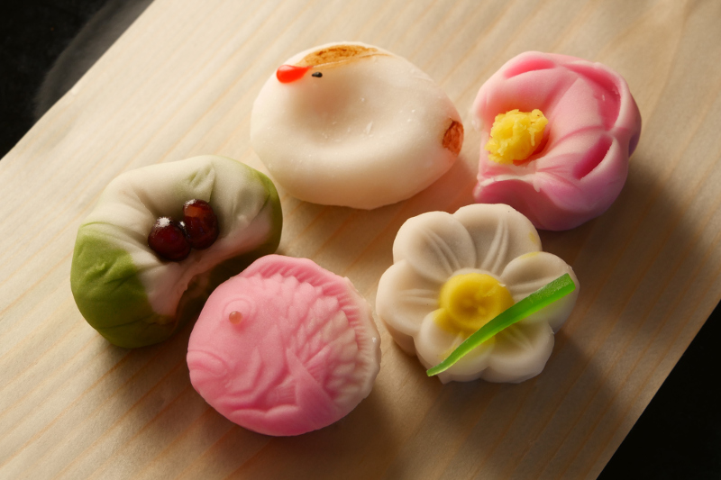 Wagashi Japanese tea ceremony snacks