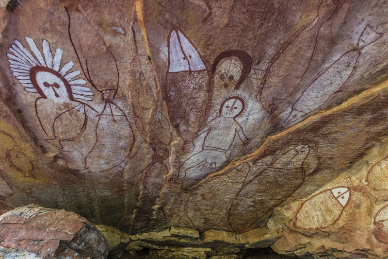 The ancient cave art of Wandjina, Kimberley