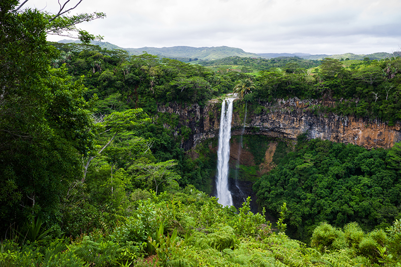 The waterfalls in Mauritius are sanctuaries of relaxation and a way to connect with nature. 