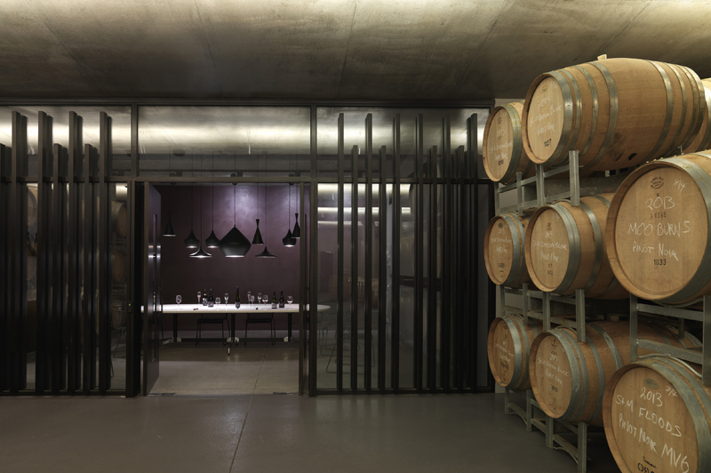 Visit the underground barrel room on Moorilla