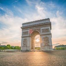 Eiffel tower in colours, Paris