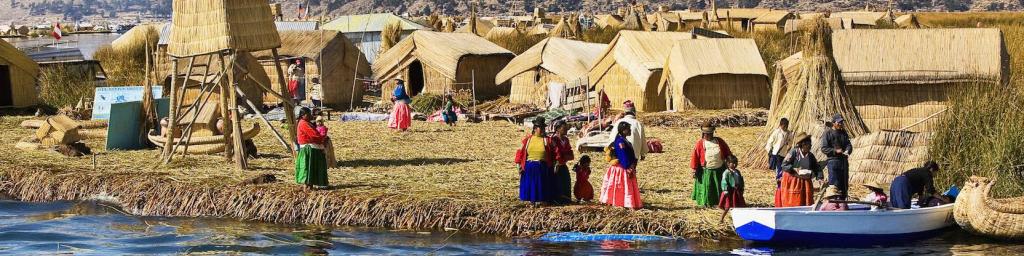 Uros floating islands, South America