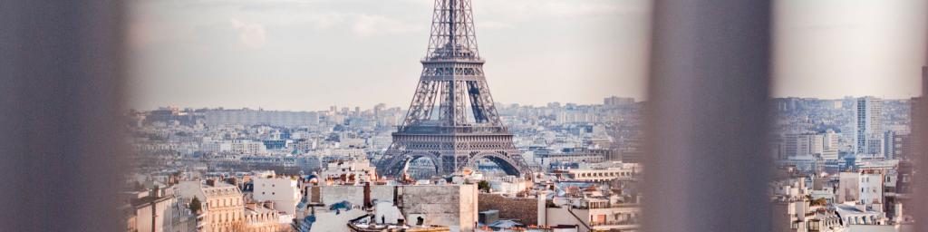 Travel Associates view of eiffel tower through window