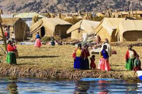 Uros floating islands, South America