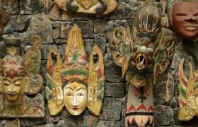 Bali souvenirs masks