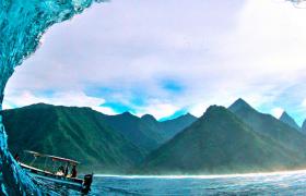 Teahupoo beach Tahiti